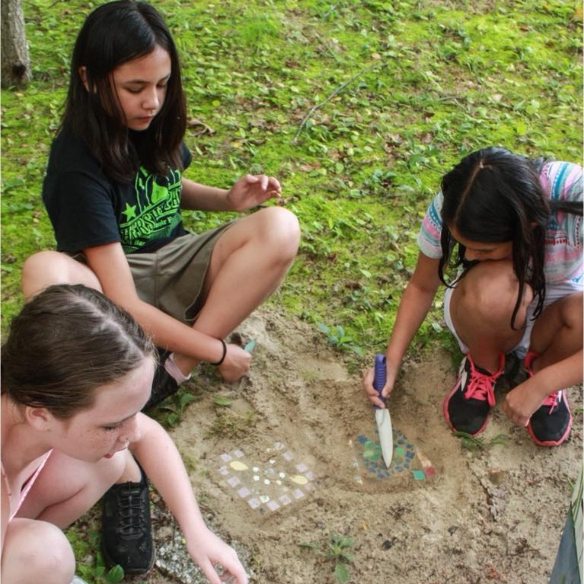 two girls with horse